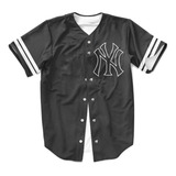Jersey Baseball New York Usa Botão Basquete Futebol American