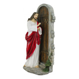 Jesus Bate À Porta Imagem Religiosa De Resina 30.5 Cm Cor Colorido