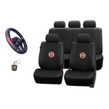 Jg Capa Carro Banco Couro Courvin Fiat Pálio Elx 1.4 2008