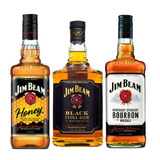 Jim Beam White-black-honey - Kit Com 3 Unidades + Brinde