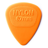 Jim Dunlop Nylon Midi Standard .67mm Laranja Palheta Para Gu