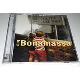 Joe Bonamassa - So, It S Like That (cd Lacrado)