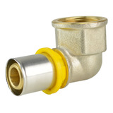 Joelho 90 De Transicao Femea Para Gas 16mm X 1/2 Amanco