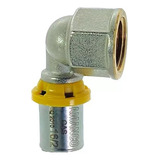 Joelho 90 Graus 16 X 1/2 Fêmea Para Conexão Gás Pex Amanco.