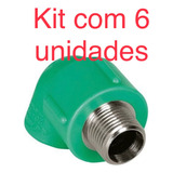 Joelho 90° Ppr 20mmx1/2 Macho X Fêmea - Amanco - Kit Com 6