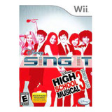 Jogo - Sing It High School Musical 3 - Nintendo Wii - Usado