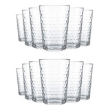 Jogo 12 Copos Vidro Água Suco Dia A Dia Batuque 265ml Nadir