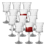 Jogo 12 Taça Vidro Bahamas Vinho Agua Suco Luxo Licor 130 Ml