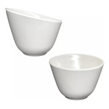 Jogo 2 Bowl Oval Angular 550ml De Melamina Sorvete Salada