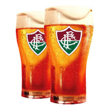 Jogo 2 Copos Originais P Cerveja Chopp Fluminense 120 Anos Cor Transparente