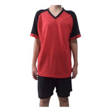 Jogo 20 Camisas Futebol Verm/preto, Numeradas