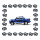 Jogo 24 Porcas Roda Liga Leve Cromada Ford Ranger Nova