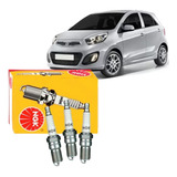 Jogo 3 Vela Ngk Kia Picanto 1.0 12v 2010 2011 2012 2013 2014