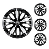 Jogo 4 Calota Aro 14 Triton Sport Nissan March Versa Sentra