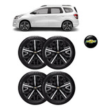 Jogo 4 Calota Triton Sport Aro 14 Gm Spin Cobalt Onix