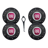 Jogo 4 Calotas Centro Roda Ferro Amarok Fiat Aro 14 15 4x100