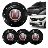 Jogo 4 Calotas Centro Roda Ferro Amarok Fiat Aro 14 15 4x100