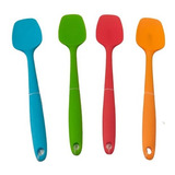 Jogo 4 Espátulas De Silicone Concha Color Reforçada