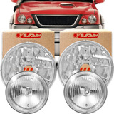 Jogo 4 Farol Dianteiro Redondo L200 L-200 Pajero Sport Tr4