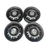 Jogo 4 Roda Ferro Aro 13 Gol Gl Cl Gti Saveiro Original Vw !