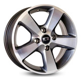 Jogo 4 Rodas Esportiva Krmai K27 Aro 14 Cor Grafite Diamante