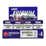 Jogo 4 Velas Ngk Iridium Fria Grau 8 Original 21mm Bpr8eix