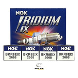 Jogo 4 Velas Ngk Iridium Fria Grau 8 Original Ngk Bkr8eix