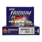 Jogo 4 Velas Ngk Iridium Fria Grau 9 Sextavado 21mm Br9eix