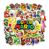 Jogo 40 Adesivos Sticker Super Mario