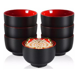 Jogo 6 Bowl Cumbuca Japonesa 1500ml Tigela Sushi Melamina