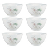 Jogo 6 Bowl Tigela Cumbuca Encanto Porcelana Schmidt 500ml
