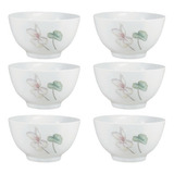 Jogo 6 Bowl Tigela Cumbuca Encanto Porcelana Schmidt 500ml