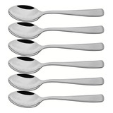 Jogo 6 Colheres Para Sobremesa Pacific Aço Inox Tramontina