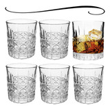 Jogo 6 Copos Baixo Para Whisky Conhaque Dose Água Copo 340ml