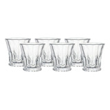 Jogo 6 Copos Cristal Baixo Glacial 215ml - Cpbx-042 Cor Transparente