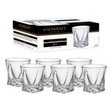 Jogo 6 Copos Ice Para Whisky 300ml Cristal - Hauskraft Cor Branco