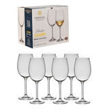 Jogo 6 Taças Cristal Bohemia 450ml Titanium Colibri