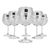 Jogo 6 Taças Gin Cristal Com Titanium 620ml Bohemia