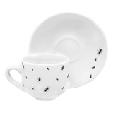 Jogo 6 Xicaras Cafe 80ml Porcelana Hauskraft Formiga