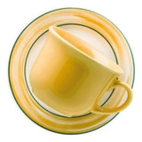 Jogo 6 Xicaras De Chá Café Pires Cerâmica D Palmeira Oxford