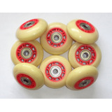 Jogo 8 Rodas Led C Rolam Patins, Waveboard, Curtiravida 64mm