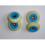 Jogo 8 Rodas Led E Rolam Patins, Waveboard, Curtiravida 64mm