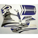 Jogo Adesivos Kit Faixa Moto Yamaha Dt 200r 2000 Azul