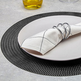 Jogo Americano Redondo Sousplat Cozinha Jantar Kit 4 Peças