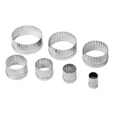 Jogo Aro Cortador Inox Redondo Crespo 7 Peças Doupan 