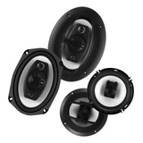 Jogo Auto Falante Boss 6x9'' E 6'' 250 Rms Tampão E Porta