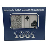 Jogo Baralho Duplo 1001 Plástico Com 110 Cartas 