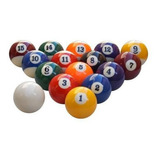 Jogo Bolas De Bilhar Snooker Sinuca 52mm 16 Peças + Frete