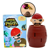 Jogo Brinquedo Infantil Mini Barril Pula Pirata Diversão