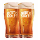 Jogo C/ 2 Copos P/ Cerveja Brahma Duplo Malte 425ml - Ambev 
